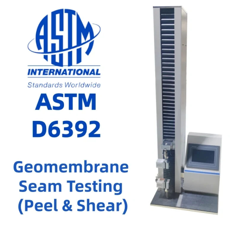 ASTM D6392 ジオメンブレンシーム試験（剥離およびせん断）